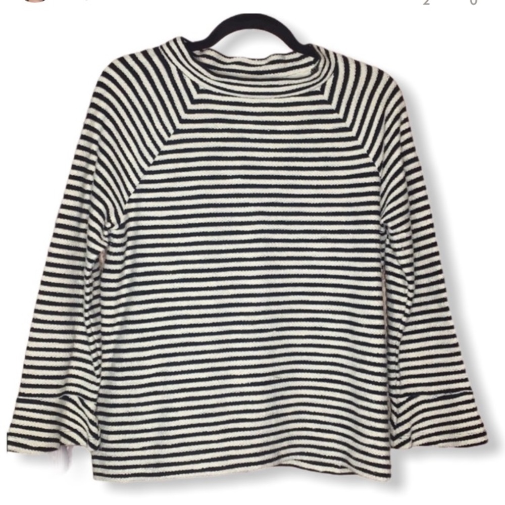 Cute Striped Mock Sweater